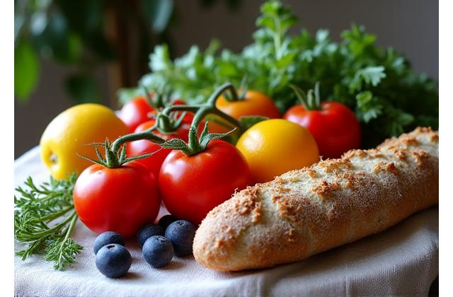 Gros plan sur des légumes frais et de saison