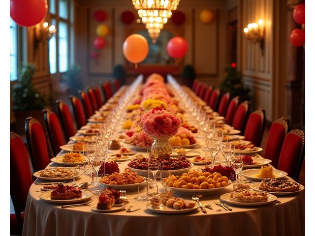 Fête d'anniversaire privée dans un château