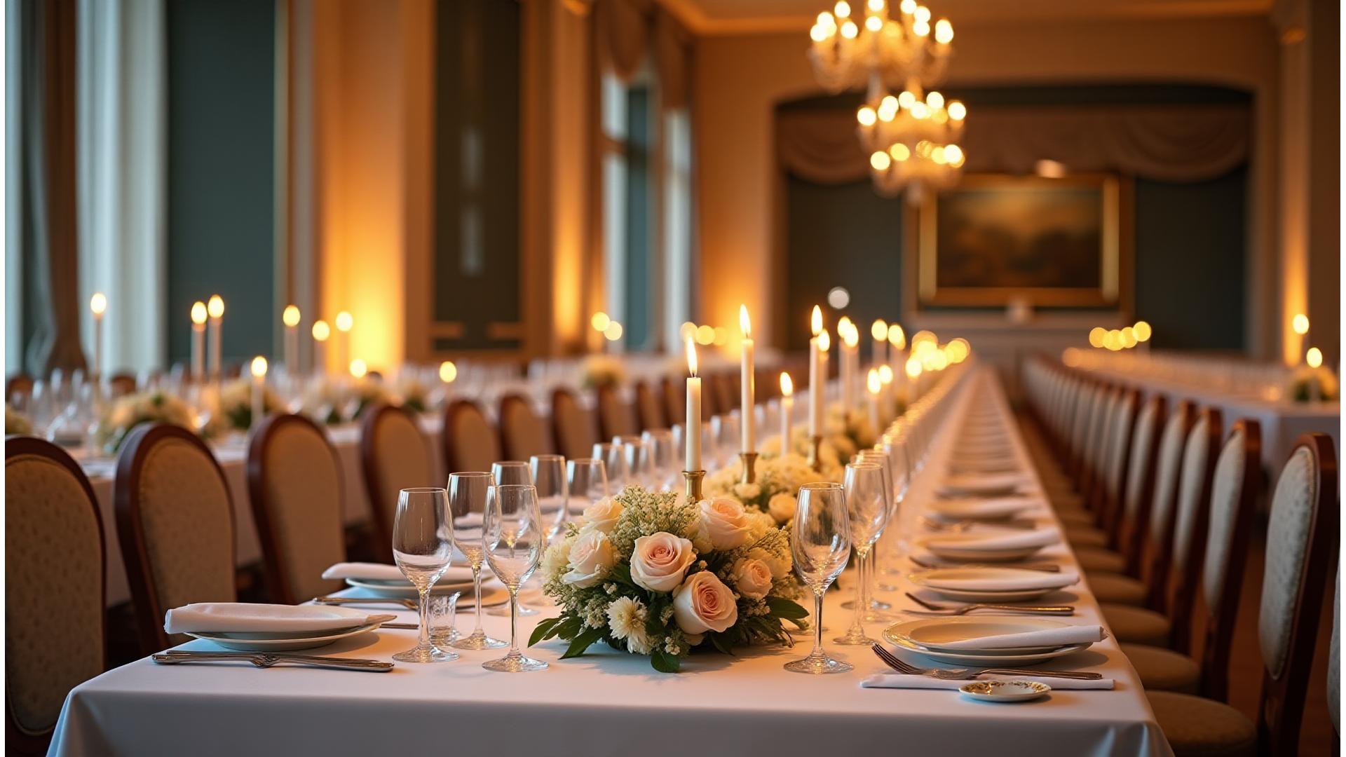 Fastueux mariage à Paris avec dîner gastronomique